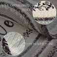 thumbnail image 3 of Floral Vine Jute Rug/Runner Oval w/ Pad 24x96, 3 of 5