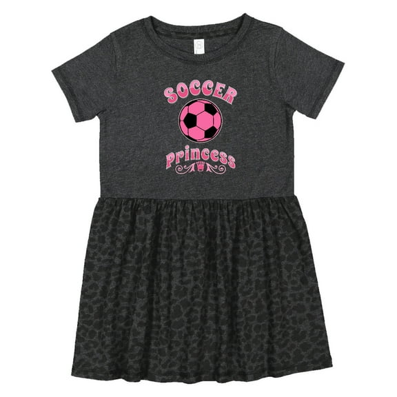 Inktastic Soccer Princess Girls Toddler Dress