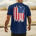 thumbnail image 2 of Mens Graphic Tees Casual Tshirt 3D 4 Of July Flag Pattern Vintage T Shirts Shirt, 2 of 5