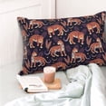 thumbnail image 4 of Fuzoiu Leopard Print Print Pillow Case with Hidden Zipper,Pillow Covers,Soft and Comfortable Pillowcase-16"x24", 4 of 6