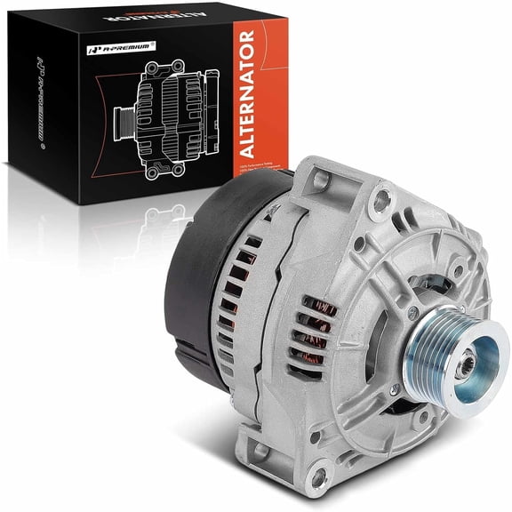 A-Premium Alternator Compatible with Land Rover Discovery 1999-2002 4.0L, 12V 130A 7-Groove Pulley Clockwise