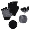 thumbnail image 3 of Unique Bargains Yoga Gloves Fingerless Pilates Gloves One Size Black, 3 of 5