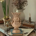 thumbnail image 5 of 2PCS Brown Polyresin Nutcracker Christmas Pillar Candle Holder,7.87",Resin Nutcracker Figures Candlestick Holder Decorative,Table Mantel Candle Stand,Centerpiece Table Decor for Christmas, 5 of 9