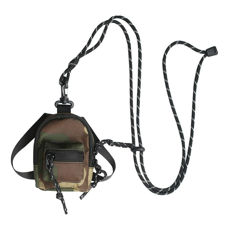 Brown Status Icons Mini Backpack Keychain