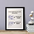 thumbnail image 3 of Designs ByLITA When Replacing The Roll Remember Beards Are Cool Mullets Are Bad, 11 x 14 Wall Print Inspirational (Unframed) | Funny Bathroom Decoration, 3 of 5