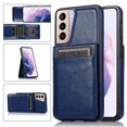 thumbnail image 1 of Funda de piel sintética estilo empresarial para Samsung S21 con tarjetero, función billetera, función atril y protección contra caídas., 1 of 5