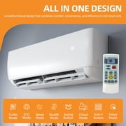 Uforic 12000 BTU Mini Split AC Heat Pump, WiFi, Alexa Compatible, 20 SEER2, Cools 750 Sq.Ft, 115V