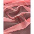 thumbnail image 5 of Sheer Organza Fabric by the Yard for Sewing Fashion Wedding Dress DIY Event Decorations, 60’’ Wide Sparkle Silky Crystal Organza Fabric (Coral, 50 Yard), 5 of 5
