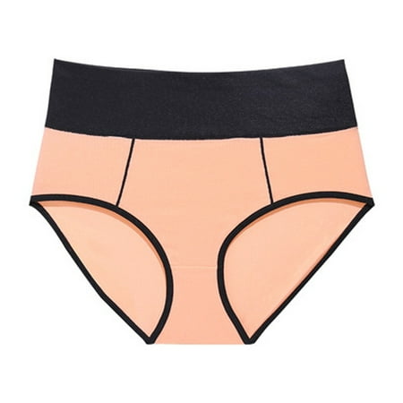 Women s Underwear High Waisted Panties Full Coverage Briefs Seamless Bikini Panty
