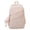 Pink, variant on Bow Print Large Capacity Backpack, Multi-Pocket Zipper Closure School Bag with Pendant for Travel Work Shopping (Black)