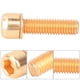 thumbnail image 5 of Tornillo para manillar de bicicleta de acero dorado M5 x 18 mm con espaciador para mejorar la dirección, 5 of 8