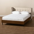 thumbnail image 5 of Baxton Studio Catarina Full Size Beige Wood Platform Bed, 5 of 10
