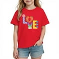 thumbnail image 2 of hengsof Children's Short Sleeve Printed T-shirt Tops, 2 of 3