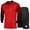 Red, variant on Sholeno Adult Men Football Goalkeeper Jersey Soccer Uniform Protective Padded Long Sleeve Goalie Orange M