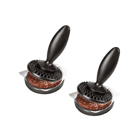 

2Pcs Reversible Meat Tenderizer and Pounder 3-In-1 Dual Sided Meat Tenderizer Hamburger Press Patty Maker