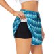 thumbnail image 1 of Balery Pearlescent Scales Pantalones cortos deportivos para mujer con forro y dos bolsillos, elásticos, para entrenamiento, gimnasio, yoga-XX-Large, 1 of 7