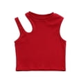 thumbnail image 2 of Kctiaxy Kids Tank Tops for Girls Round Neck Sleeveless Cotton Top Loose Fits Hollow Out Tees Summer Tanks Cute Top, 2 of 9