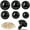 Black, variant on 60 Pcs Large Safety Eyes Stuffed Animals Eyes Plastic 16-30 mm Craft Crochet Accessories for DIY of Puppet Bear Doll, Making Sewing Supplies, 6 Sizes