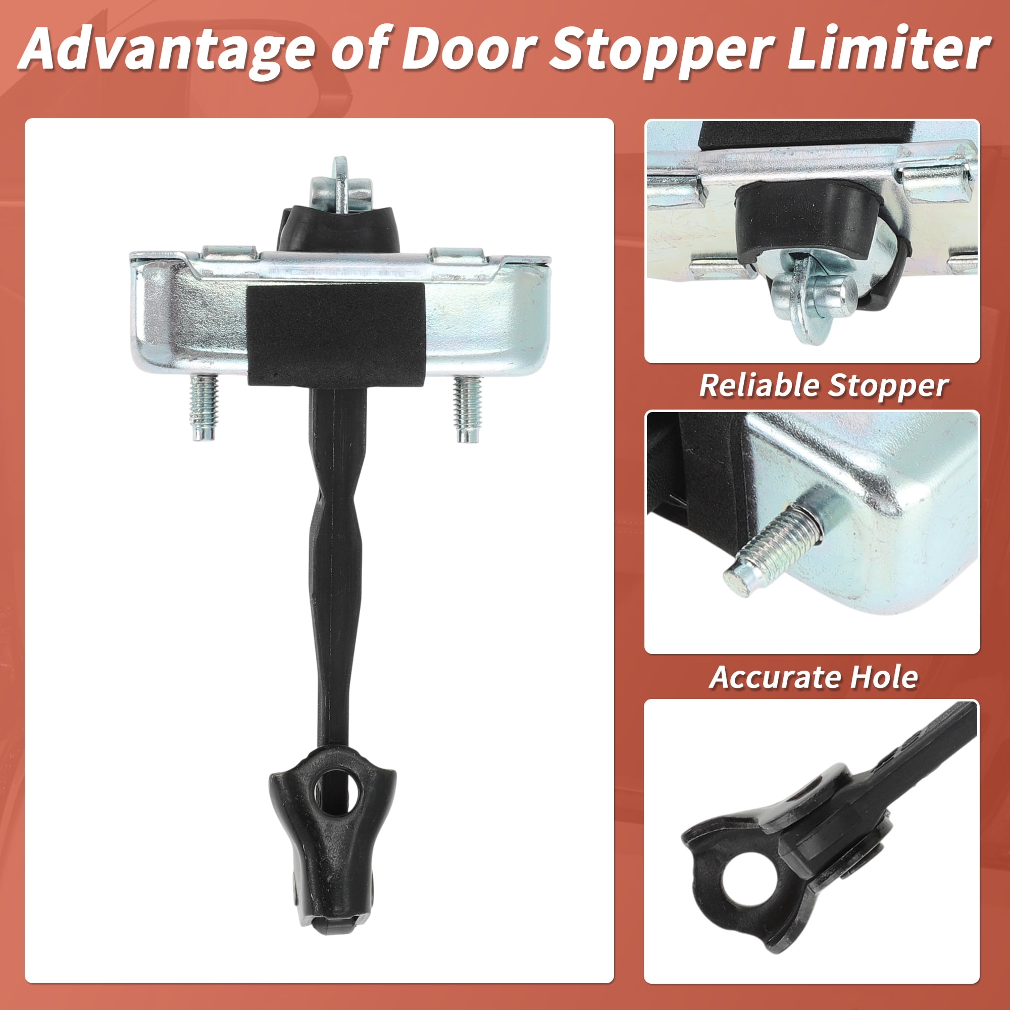 Unique Bargains Front/Rear L/R Door Check for Toyota Tacoma 2016 Models and Trims