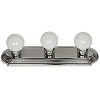 Sunlite Art Deco Vanity Light Fixture, Chrome