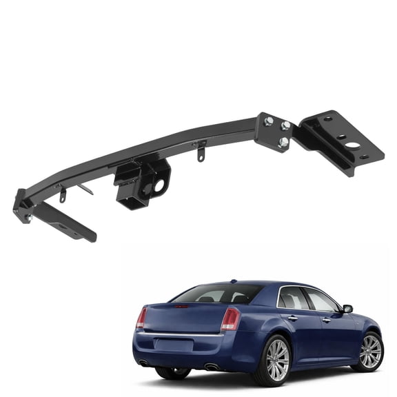 KOJEM Trailer Hitch Receiver Compatible with 2011-2014 Dodge Challenger/Charger/Chrysler 300 2" Trailer Tow Hitch Replacement for 82213979AB Powder Coated