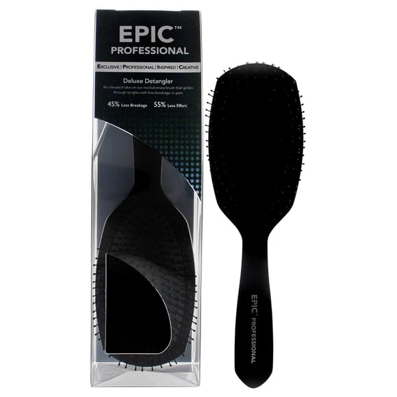 Brocha desenredante EPIC Pro de Wet Brush Deluxe, color negro