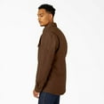 thumbnail image 3 of Dickies Men's Water Repellent Fleece-Lined Duck Shirt Jacket, Timber Brown, X-Small, 3 of 5
