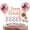 Rose gold, variant on Happy Birthday Cake Topper Set - Cake Topper Decoration with Happy Birthday Cake Topper Balloon Stars and Fan Cupcake Toppers 16 Pieces Birthday Cake Decor for Birthday Party Celebration (Black Gold)