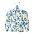 thumbnail image 6 of Cute Party Summer Tops for Women Plus Size Off The Shoulder Womens Blouses Trendy Tunics Spaghetti Halter Daisy Print Sexy Shirts for Female Dressy Long Sleeve Casual Tshirt, 6 of 6