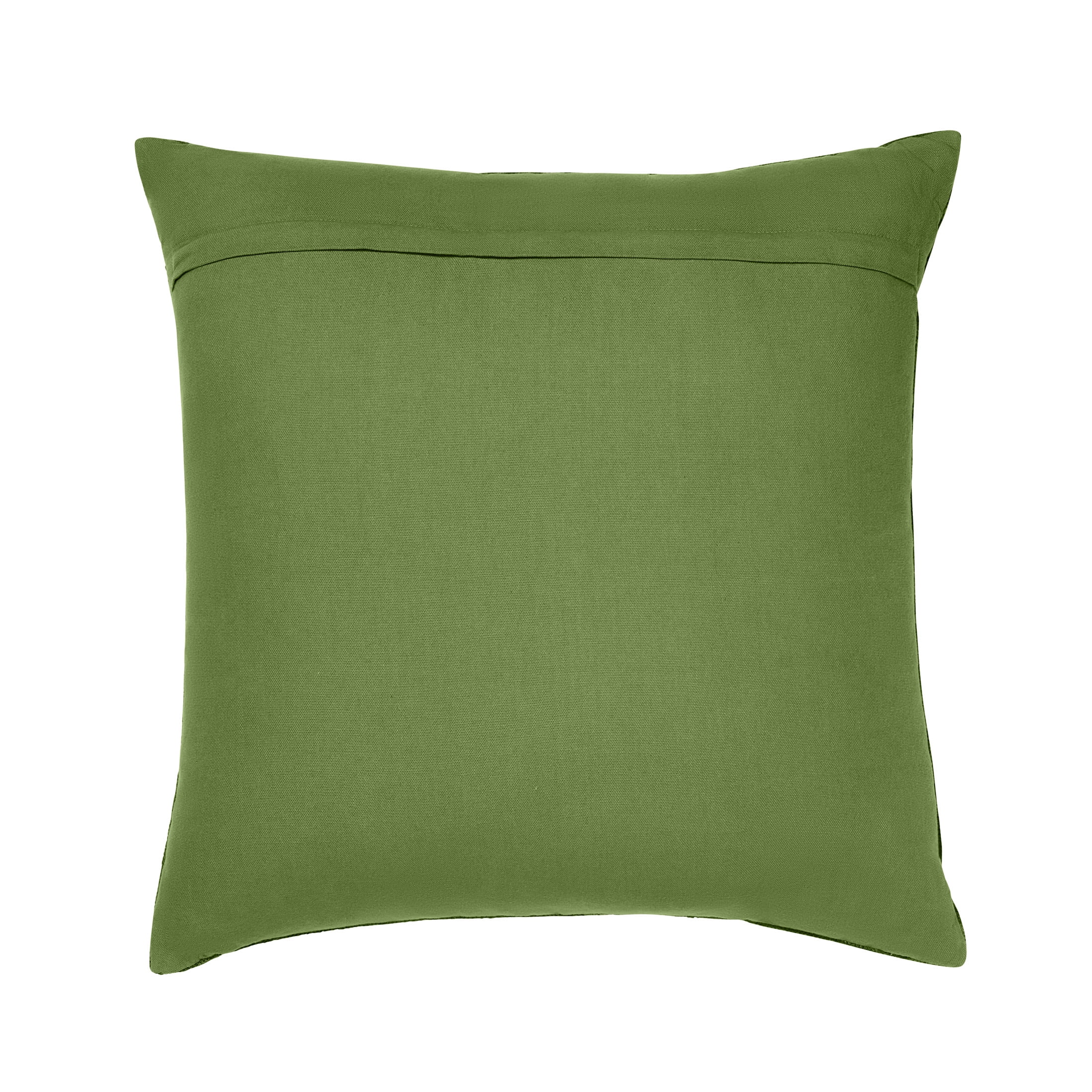 Temi Coker for Walmart Embroidered Decorative Pillow, 20 in x 20 in, Green