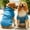 Blue, variant on Pet Hoodies for Large Dogs Spring and Fleece Sweatshirt with Hat and Zip Pocket Pet Clothing Yellow L