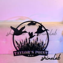 Shinelab Flying Mallard Duck Hunting LED Wall Art, Custom Duck Animal Metal Sign Wall Decor 10693