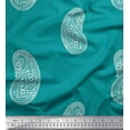 thumbnail image 1 of Soimoi Tissu Poly Georgette Imprimé Cachemire au Mètre 52 Pouces de Large, 1 of 3