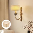 thumbnail image 1 of Lamp Shade Rattan Weaving Lamp Accessories Decorative Modern Style Natural Table Checkered 25x15cm, 1 of 10
