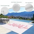 thumbnail image 3 of Valentine's Day Outdoor Rug for Patio/Deck/Porch, Non-Slip Large Area Rug 4 x 6 Ft, Pink Love You with Arrow Minimalist Indoor Outdoor Rugs Washable Area Rugs, Reversible Camping Rug Carpet Runner, 3 of 8