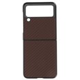 thumbnail image 2 of Estuche para Teléfono con Carcasa Plegable para Galaxy Z Flip 3 Par de Estuches para Teléfono Móvil con Patrón de Fibra de Carbono para Galaxy Z Flip 3 mayúscula ANGGREK  Otros, 2 of 8