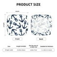 thumbnail image 6 of Uemuo Navy Blue Anchor Pattern Waterproof Square Couch Cushion Covers, Magic Sofa Covers Washable, Stretch Sofa Seat Cushion Slipcovers, 6 of 9
