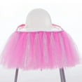 thumbnail image 4 of Tutu Chair Skirt Mesh Chair Skirt Children's Table Chair Skirt Party Decorative Chair Skirt Baby Birthday Party Decoration, 4 of 6