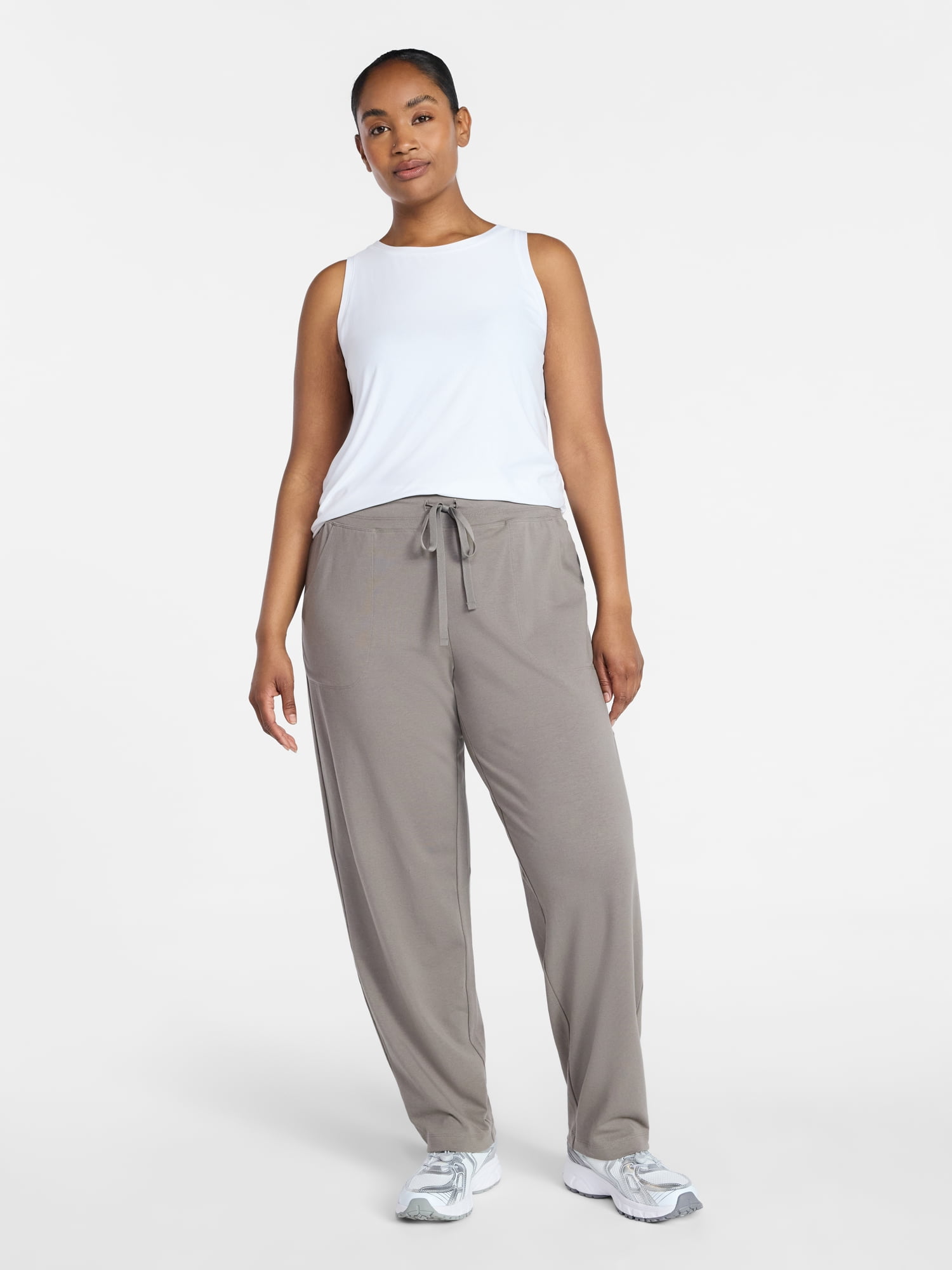 Athletic Works Women's and Women's Plus Jersey Knit Pants, Sizes XS-4X