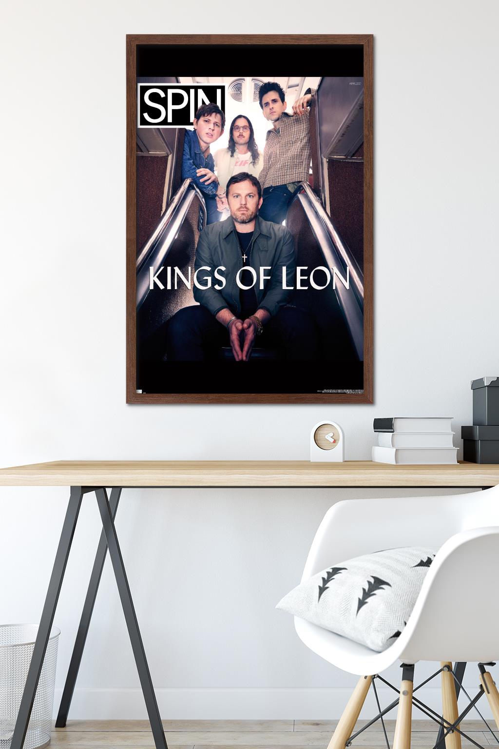 SPIN Magazine - Kings of Leon 21 Wall Poster, 22.375" x 34" Framed
