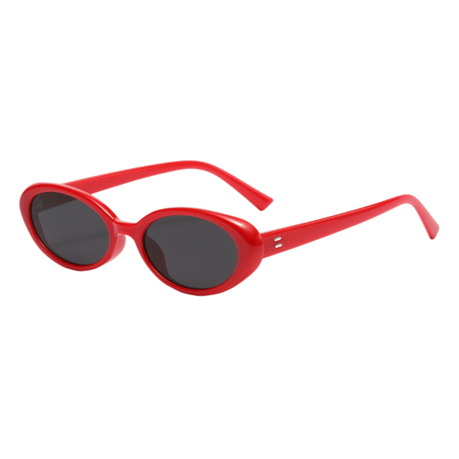 AJGRHE Retro Oval Sunglasses for Women Chic Cat Eye 90s  display picture 1