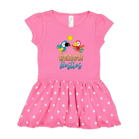 

Inktastic Beach Besties Cute Parrots Gift Toddler Girl Dress