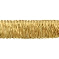 thumbnail image 1 of 2" (5cm) long Heirloom Collection Satin Ribbon Looped Brush Fringe Trim (Style# 0200RLF), Medallion Gold Multicolor #51186 (Beige Gold, Yellow Gold, Light Gold) Sold By The Yard (36"/3 ft/0.9m), 1 of 1