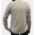 thumbnail image 2 of Women's Pullover Top Microfiber Plush Woobie Sweatshirt (Size XS, Donut Even Grey), 2 of 3