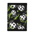 thumbnail image 3 of CHAQLIN Trifold Card Wallet Green Star Soccer Portable Children's Wallet for Sports, Polyester Foldable Kids Trifold Wallet, 3 of 6