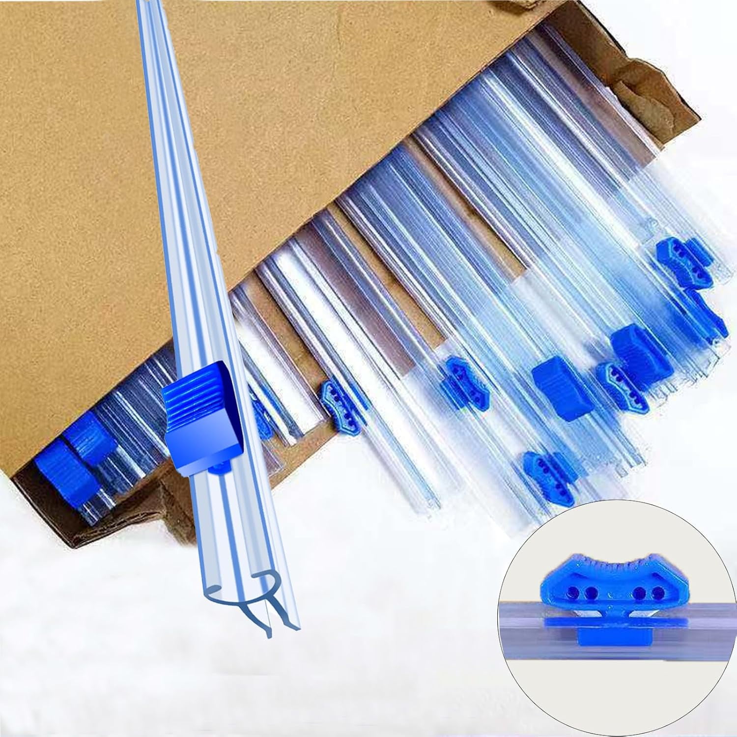 4 Pcs Slide Cutter,Slide Cutter Replacement Fit,Self-Adhesive Two-Way Sliding Cutter,Suitable for 12.5 inches Wide Plastic Wrap, Aluminum foil, Barbecue, Baking Paper, etc