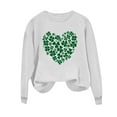 thumbnail image 2 of HAiming St Patricks Day Sweatshirt for Women Long Sleeve T-Shirts Crewneck Shamrock Printed Pullover Tops, 2 of 7