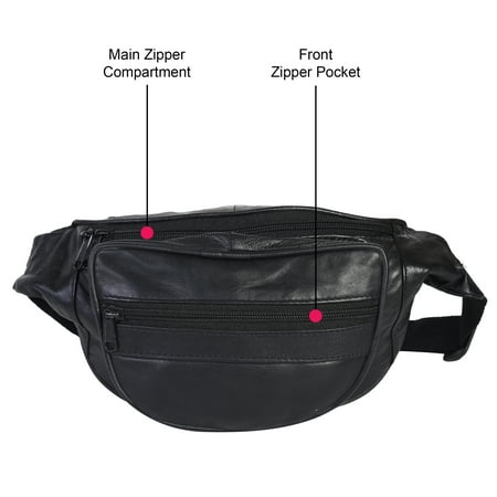 leatherboss fanny genuine designer pack leather walmart