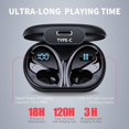 thumbnail image 5 of Auriculares inalámbricos EUQQ Bluetooth 5.3 Sport 120H Playtime, 5 of 5