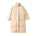 thumbnail image 3 of iHPH7 Long Puffer Coat Women Winter Coats for Women Puffy Jackets Women Winter Clothing for Women Long Puffer Jacket Womens Winter Clothes Hooded Jacket Women White XL, 3 of 4